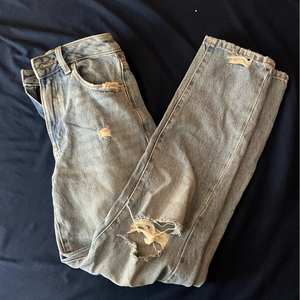 Garage Ripped Mom Jeans
